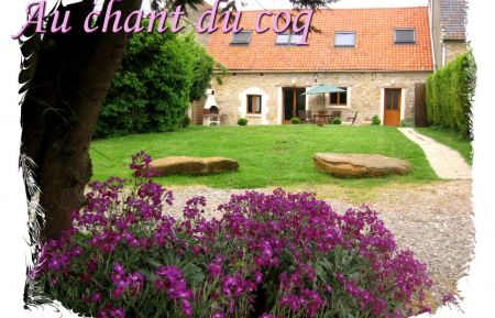 Vue sur le jardin et le gîte Gîte n°G1160 Audembert - Pas-de-Calais - Vue sur le jardin et le gîte