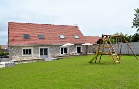 façade arrière donnant accès à la terrasse et le jardin Gîte n°G1770 Landrethun-le-Nord - Pas-de-Calais - façade arrière donnant accès à la terrasse et le jardin