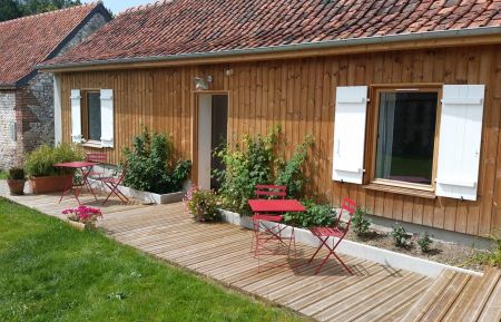 Chambre d'h&ocirc;tes n&deg;G985 Tigny-Noyelle - Pas-de-Calais - Terrasse des chambres d'h&ocirc;tes