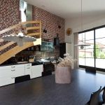 Cuisine ouverte sur espace repas