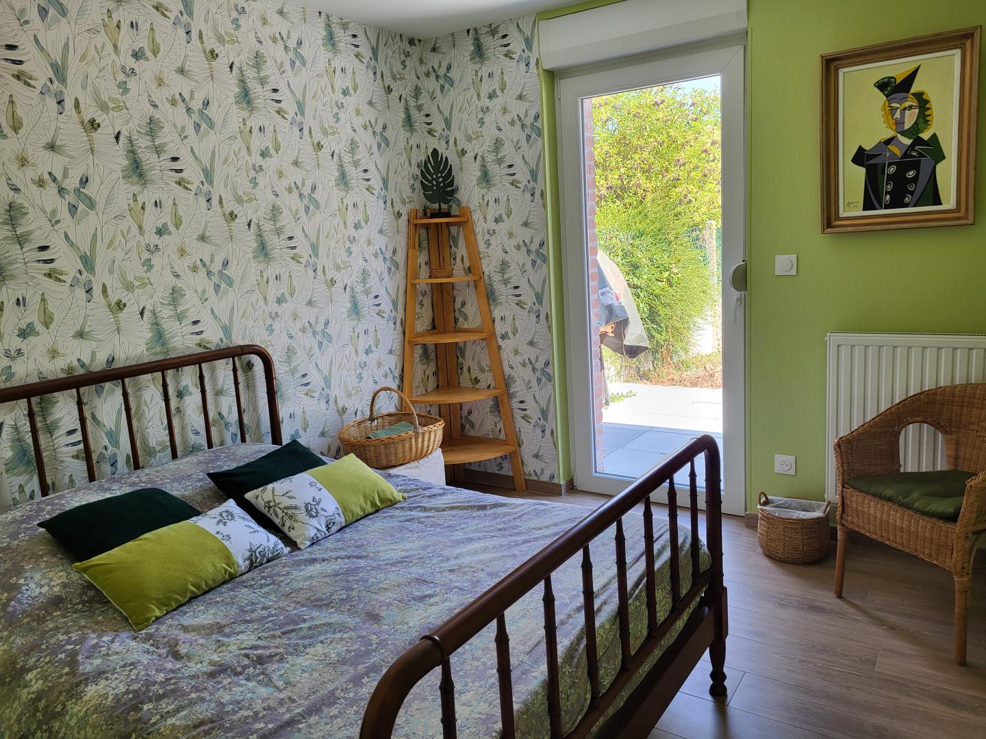 Espace familial : chambre verte photo 10