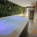 Espace bien-&ecirc;tre &eacute;quip&eacute;e d'un spa 6 places avec syst&egrave;me hifi int&eacute;gr&eacute;, une douche spacieuse et d'un sauna infrarouge