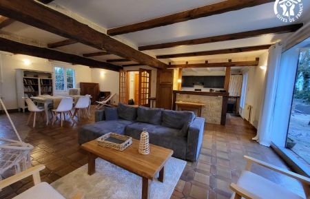 Pièce de vie avec espace repas et salon Gîte n°G622462 Audinghen - Pas-de-Calais - Pièce de vie avec espace repas et salon
