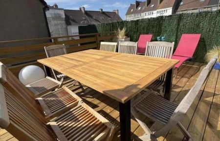 G&icirc;te n&deg;G622507 Le Portel - Pas-de-Calais - Terrasse avec salon de jardin et transats