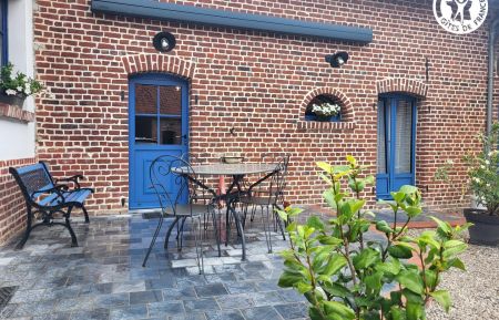 Chambre d'h&ocirc;tes n&deg;G622682 Bours - Pas-de-Calais - Terrasse avec salon de jardin