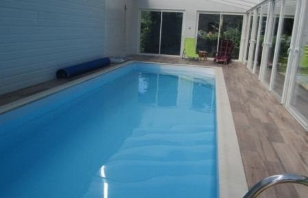 Piscine couverte chauffée 27° 10mX3m Gîte n°G8822 Doudeauville - Pas-de-Calais - Piscine couverte chauffée 27° 10mX3m